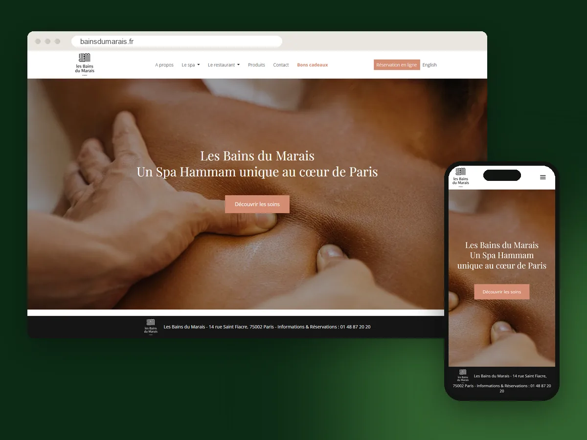 Les Bains du Marais, un spa-hammam au cœur de Paris